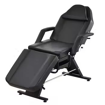 MSF Black Facial Bed Tattoo Chair Beauty Massage Chair With Two Drawers