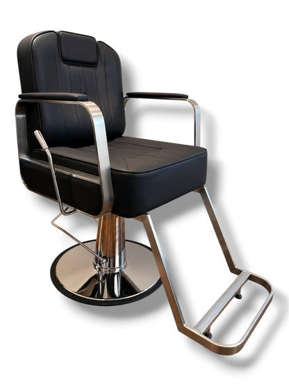 MSF Chrome Metal Recliner Salon makeup threading Chair