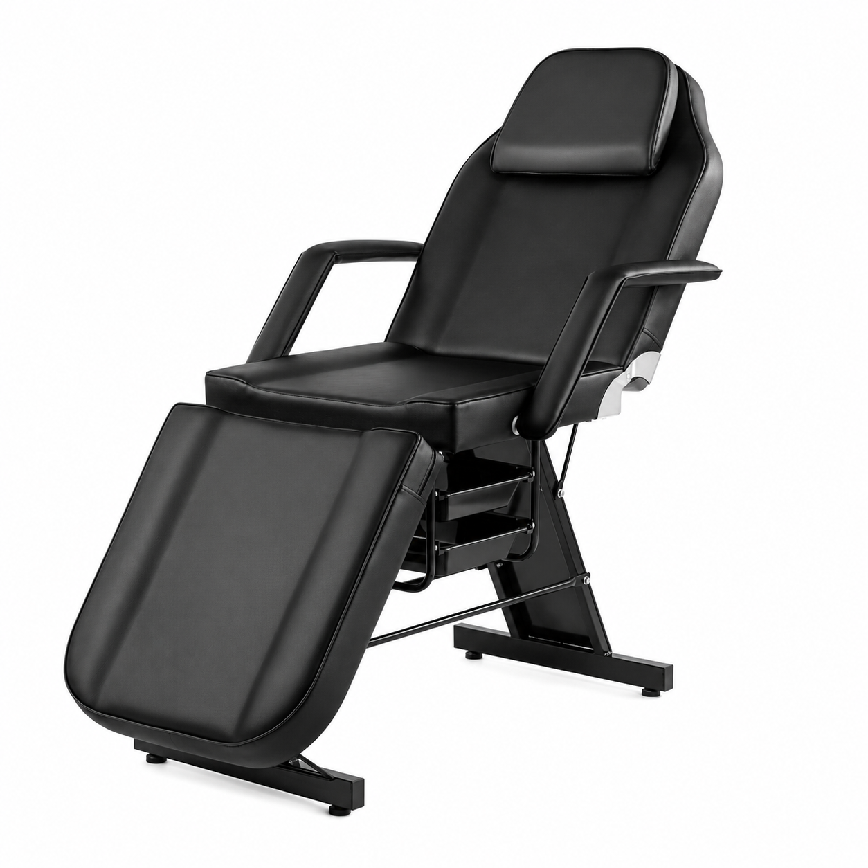 MSF Black Facial Bed Tattoo Chair Beauty Massage Chair With Two Drawers