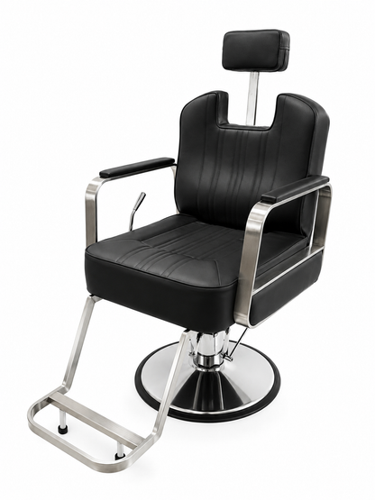 MSF Chrome Metal Recliner Salon makeup threading Chair