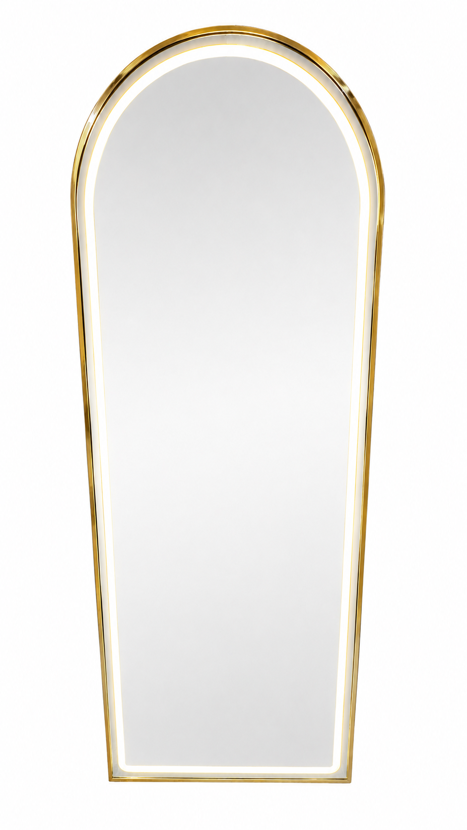 Led 3 colour Gold Arch Wall MIrror 